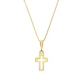 Lantisor aur 14K cu cruciulita DiAmanti PAP0300-1G14K-BO15NG14K_45cm-AS